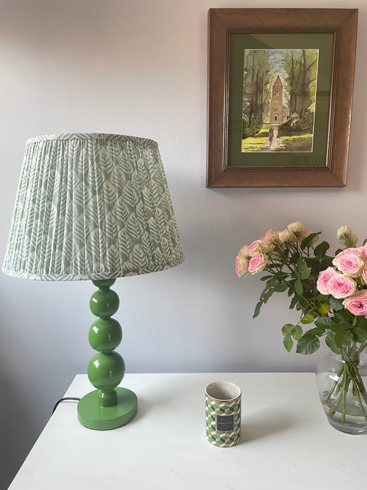 Green Bobbin Lamp Base